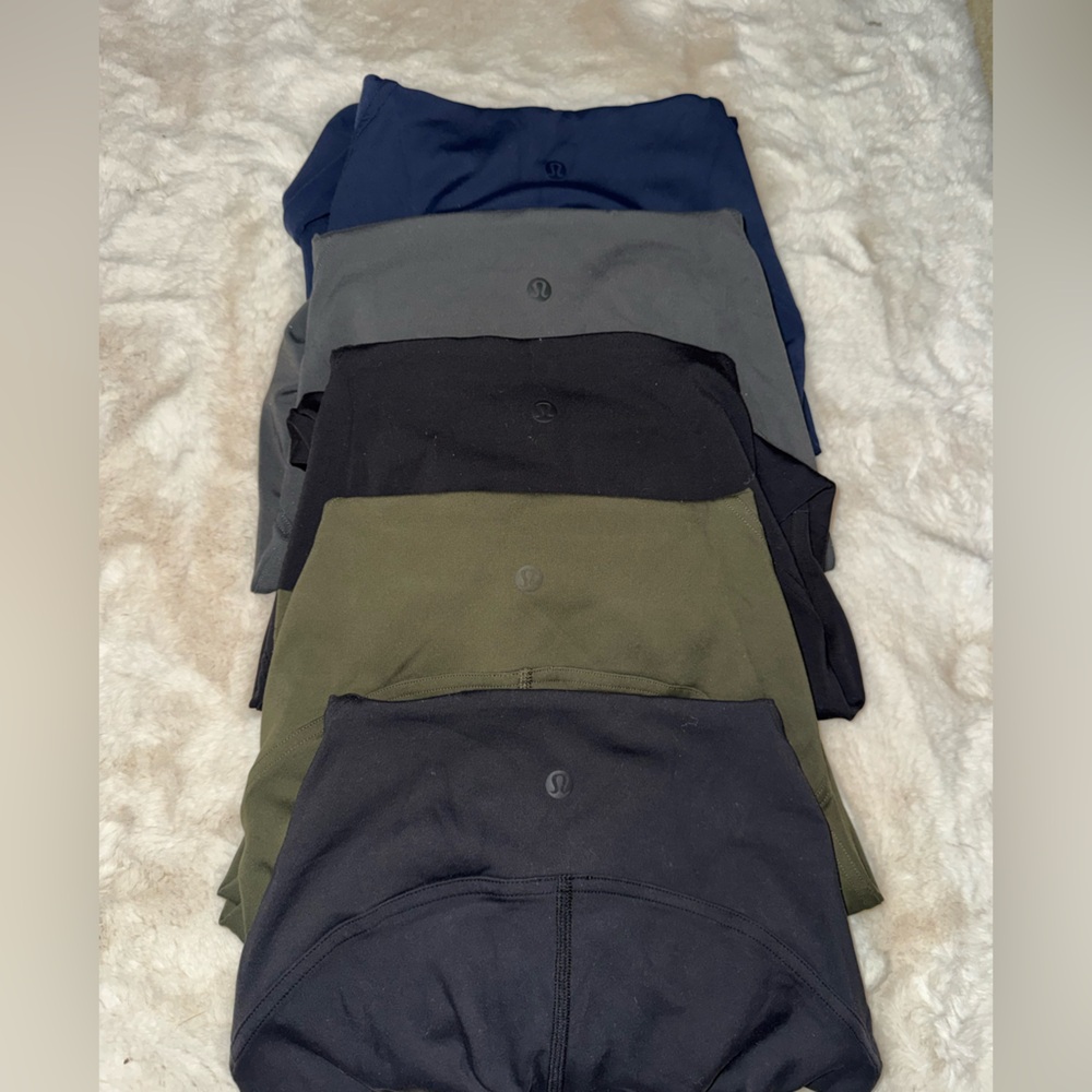 lululemon athletica women’s Leggings - Black x2, Navy, Olive, Gray BUNDLE!
